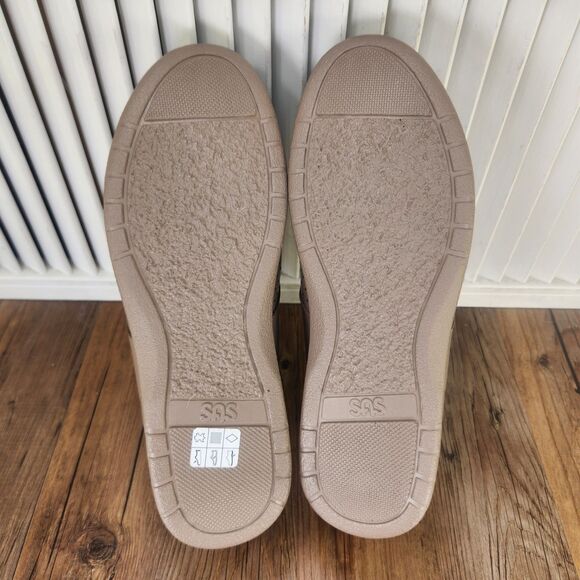 SAS Me Too Womens Sz 10 M Mocha Tan Leather Dual Strap Comfort Walking Shoes - Picture 7 of 9